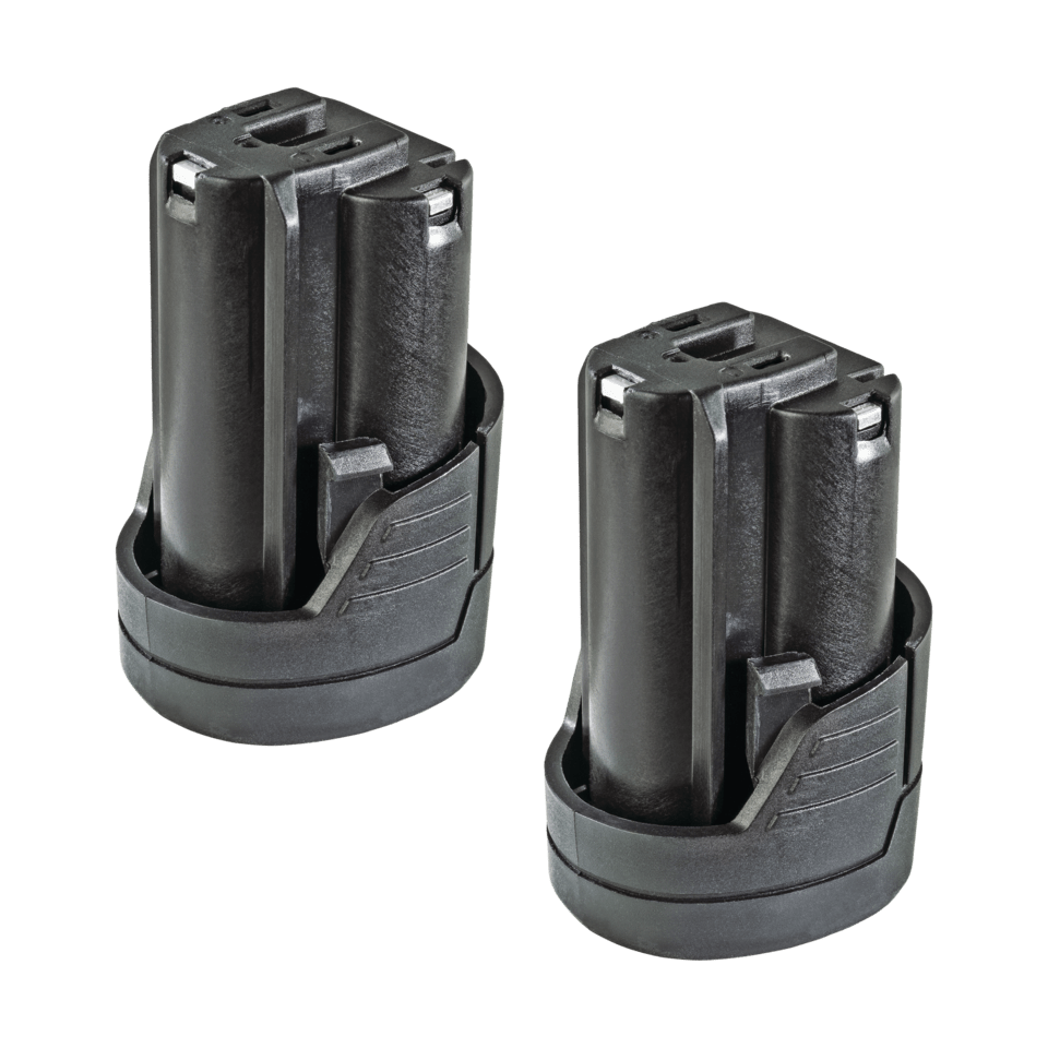 Taladro atornillador de 12 V Plus + brocas, cargador y batería adicional