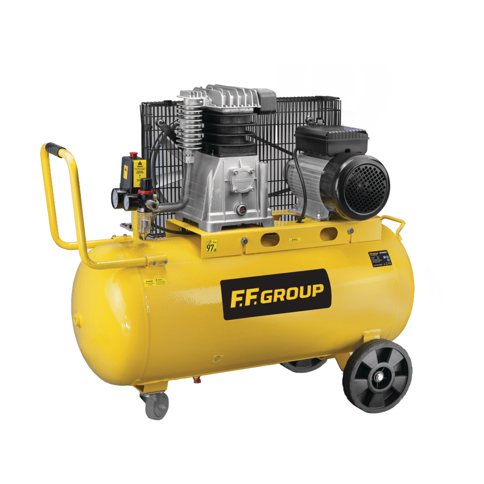 Compresor de aire profesional AC-B 90/4MC con transmisión por correa