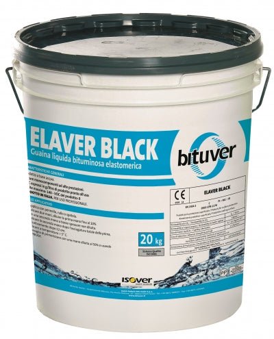 Pasta tixotrópica bituminosa a base de agua - Elaver Negro 20 kg