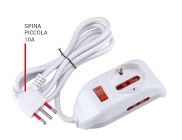 Regleta de enchufes Emilia Rosi 3PR 16A 250V blanca