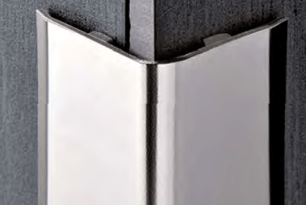 Proedge Al - profilo in alluminio anodizzato 2,7 m Progress - Con adesivo, Argento
