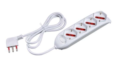 Regleta de enchufes Emilia 4PR 16A 250V