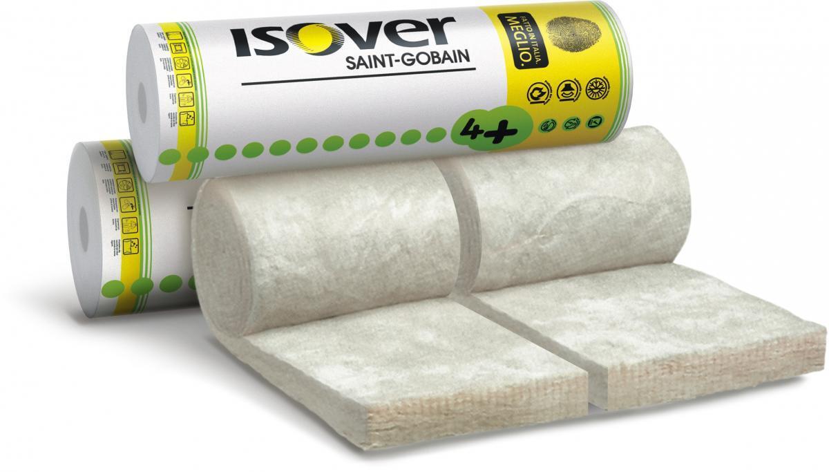 Lana de vidrio Isover PAR 4+ - 7 cm de espesor - rollo de 6 m²