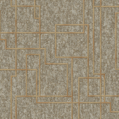 Carta da parati AdaWall collezione Octagon cod 1202 - rotolo 10mq - Marrone 1