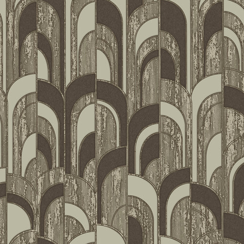 Papel pintado AdaWall, colección Octagon, código 1209 - Rollo de 10 m² - Marrón 3
