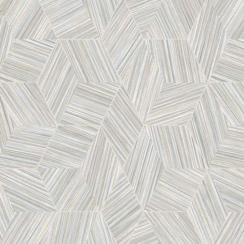 Papel pintado AdaWall, colección Octagon, código 1211 - rollo de 10 m² - Azul