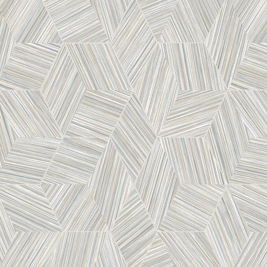 Papel pintado AdaWall, colección Octagon, código 1211 - rollo de 10 m² - Azul