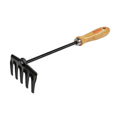 Rastrellino 5 denti manico in legno Benman
