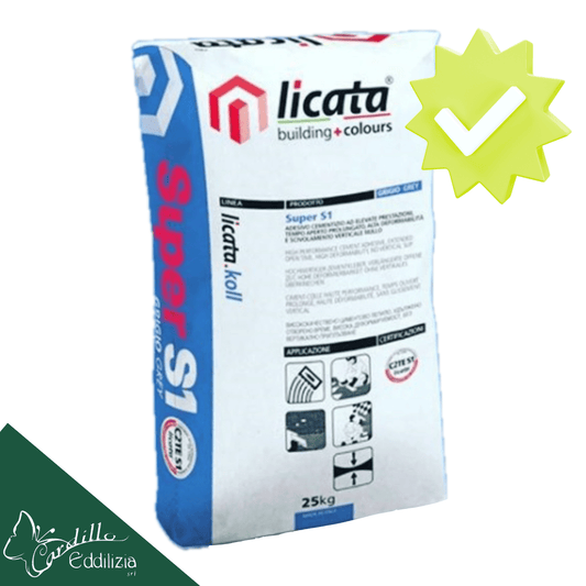 Adhesivo para azulejos SUPER S1, 25 kg – Licata