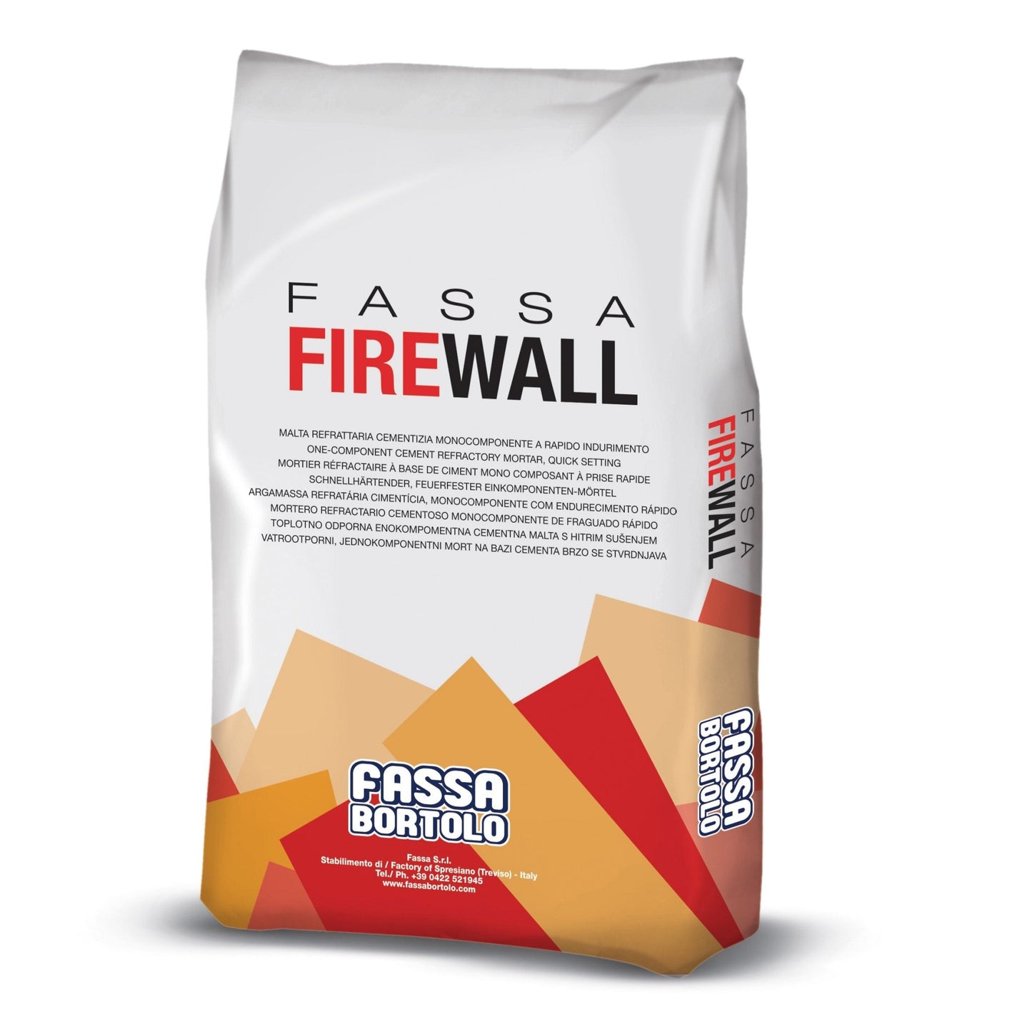 Malta refrattaria cementizia FASSA FIREWALL- 5 KG