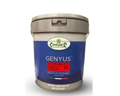 Pintura profesional GENYUS ULTRAMATT, superlavable, de calidad extra.