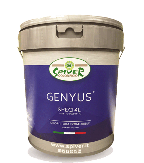 Pintura GENYUS SPECIAL extra lavable con efecto terciopelo – Spiver