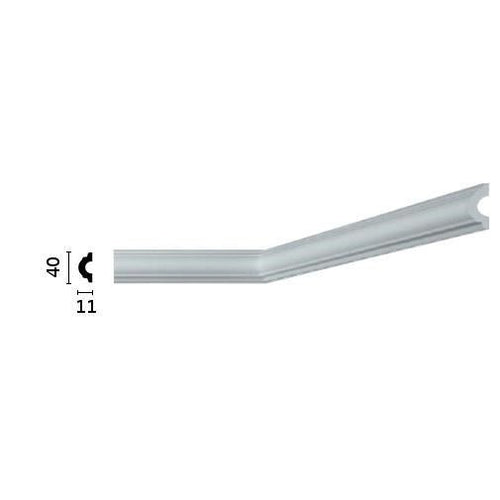 Marco de poliestireno de 17x40x2000 mm