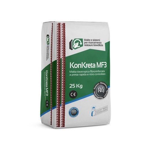 KONKRETA MF3 - Mortero de reparación de fraguado rápido de 25 kg