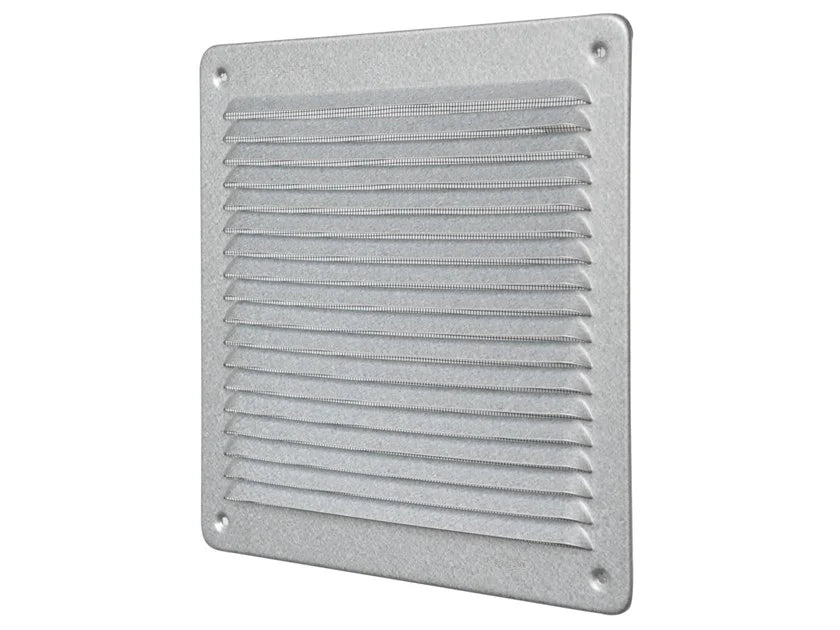 Rejilla de ventilación metálica cuadrada Aluzink LAR2323ZK
