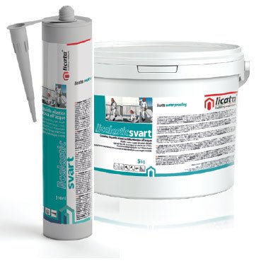 Membrana bituminosa líquida a base de agua Licalastic Svart