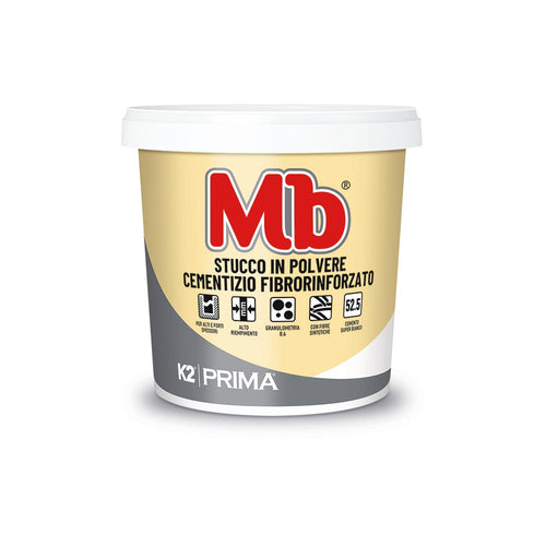 Stucco cementizio fibrorinforzato con fibre sintetiche MB