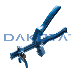 Abrazadera de plástico azul para cuña niveladora