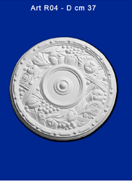 Rosone in gesso mod.R04