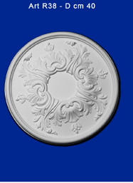 Rosone in gesso mod.R38
