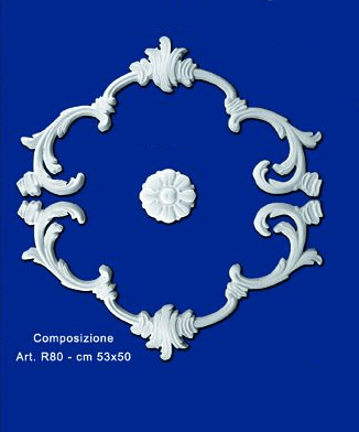 Rosone in gesso mod.R80