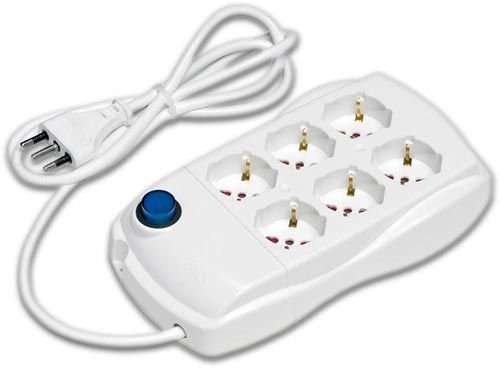 regleta de enchufes cuadrada Rosi 