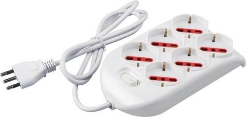 Regleta de enchufes Emilia Rosi 6PR 16A 250V