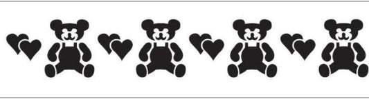 Impronta per effetti decorativi 90x15cm fantasia orsetti