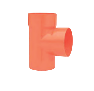 Ramal de PVC Pied-De-Biche 87° Naranja