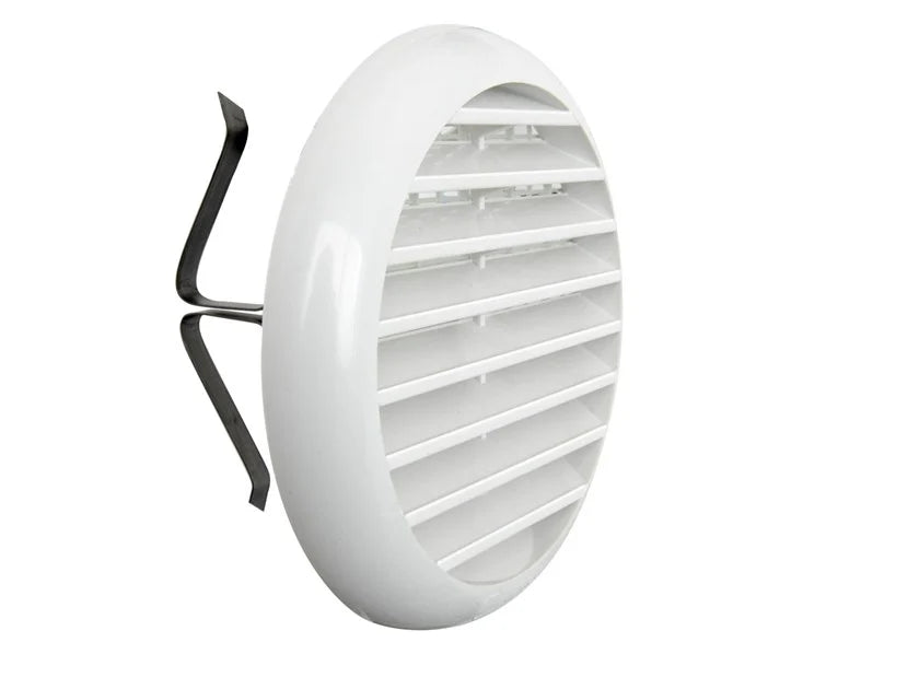 Griglia di ventilazione rotonda ø 106 mm bianca TUR100B