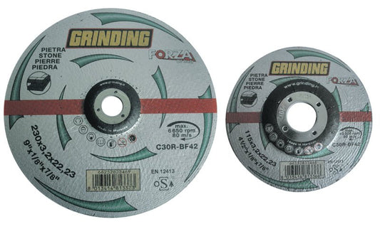 Disco abrasivo para piedra y mármol D. mm 115 x 3,2 x 22,2