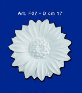 Fiore in gesso mod.F07