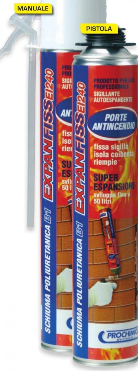 Sellante autoexpandible Expanfiss Fuoco 750 ml para uso profesional 