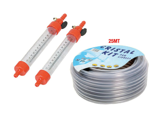 Viales de nivel de agua másico + manguera de 25 m