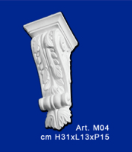 Reggimensola in gesso mod.M04