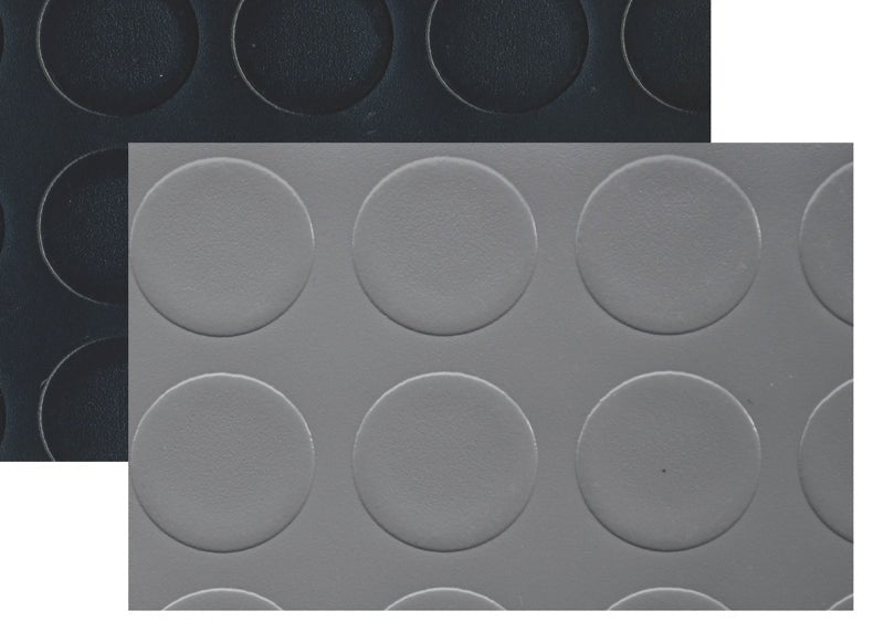 Passatoia PVC a bolli spessore mm 1 mt 1 - Grigio scuro