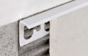 Proterminal - profilo in resina vinilica atossica colorata antiurto a forma di "L" bianca 2,7 m
