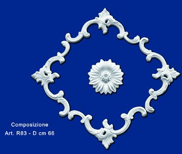 Rosone in gesso mod.R83