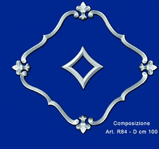 Rosone in gesso mod.R84