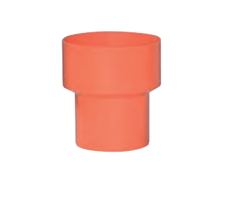 reducción cónica concéntrica naranja