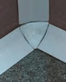 Raccordo angolo interno Prointer 3 vie bianco
