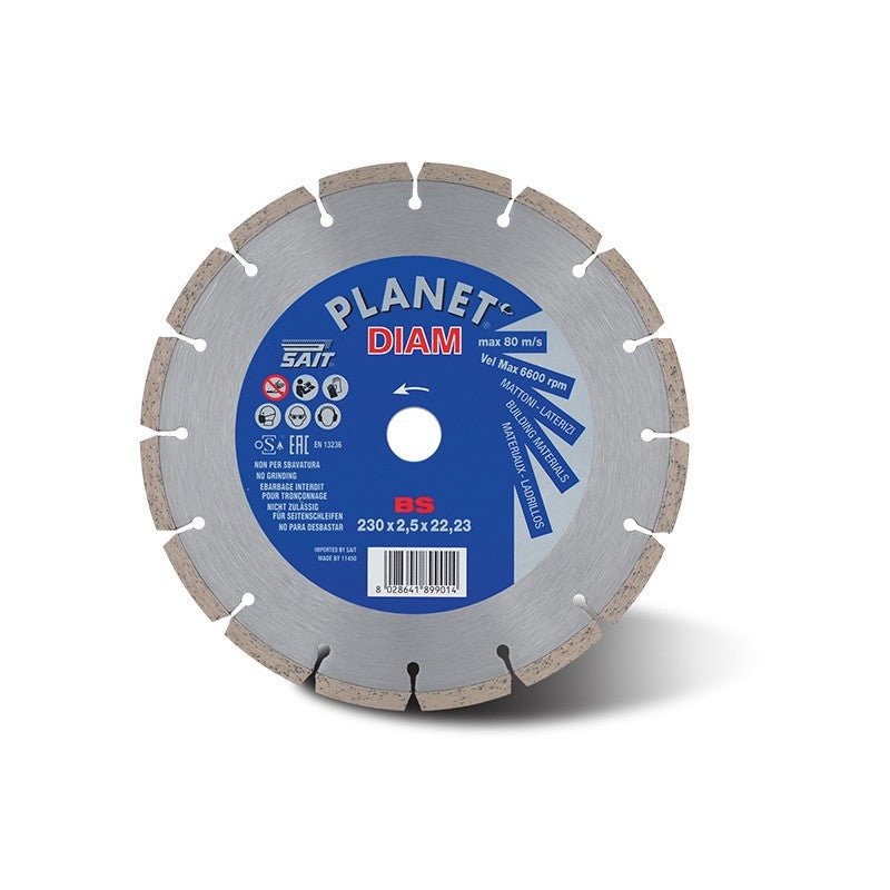 Disco de corte de diamante 230X2.5X22.23 BS segmentos sinterizados