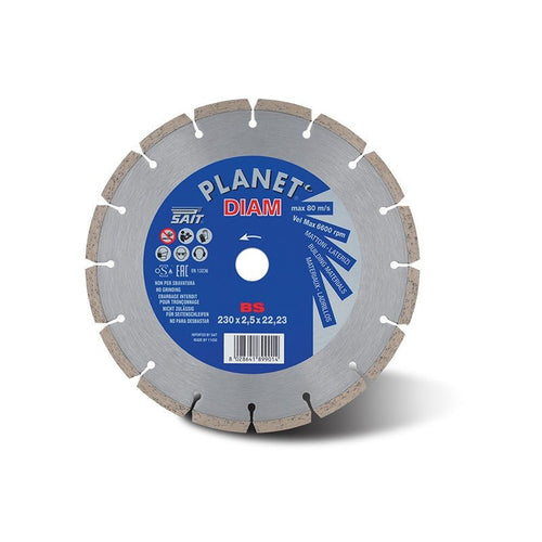 Disco de corte de diamante 230X2.5X22.23 BS segmentos sinterizados