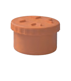 Tapón de rosca de PVC naranja